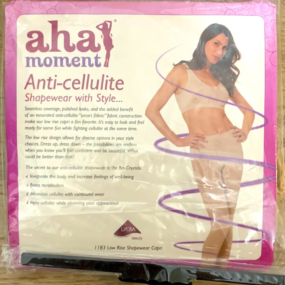 Aha Moment Shapewear Low Rise Capris Nude 3X 4X - NEW